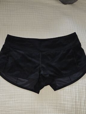 Lululemon Black Camo Women's Performance Running Shorts